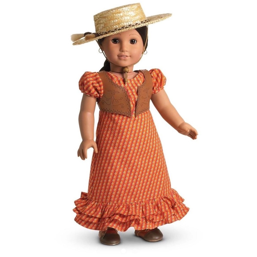 American Girl Josefina Summer Story Riding Outfit Dress Bolero, Hat & Boots RARE